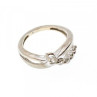 925 Sterling Silver White Topaz Ring Size 7