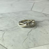925 Sterling Silver White Topaz Ring Size 7
