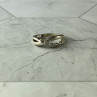 925 Sterling Silver White Topaz Ring Size 7
