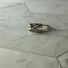925 Sterling Silver White Topaz Ring Size 7