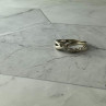 925 Sterling Silver White Topaz Ring Size 7