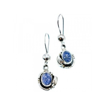 925 Sterling Silver Sodalite Earrings