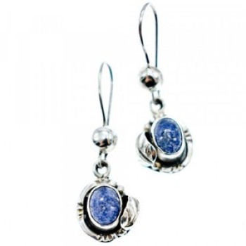 925 Sterling Silver Sodalite Earrings