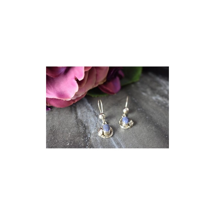 925 Sterling Silver Sodalite Earrings