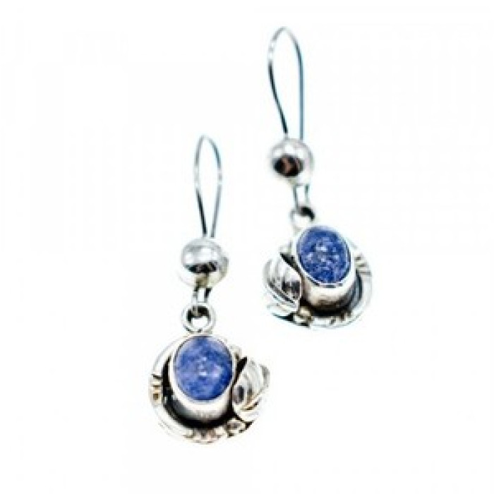 925 Sterling Silver Sodalite Earrings