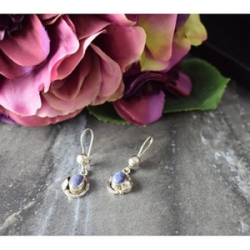 925 Sterling Silver Sodalite Earrings