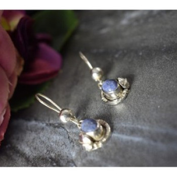 925 Sterling Silver Sodalite Earrings