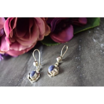 925 Sterling Silver Sodalite Earrings