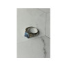 925 Sterling Silver Blue Spinel Ring Size 6.5