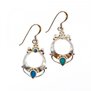 Handmade 925 Sterling Silver Turquoise Earrings
