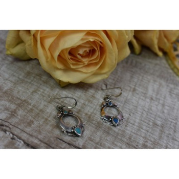Handmade 925 Sterling Silver Turquoise Earrings