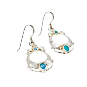Handmade 925 Sterling Silver Turquoise Earrings