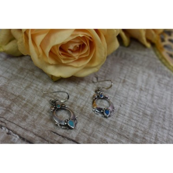 Handmade 925 Sterling Silver Turquoise Earrings