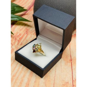 925 Sterling Silver Multi Gemstones Ring Size 9