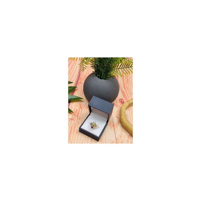 925 Sterling Silver Multi Gemstones Ring Size 9