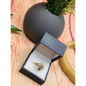 925 Sterling Silver Multi Gemstones Ring Size 9