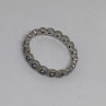 925 Sterling Silver Topaz Band Ring Size 8