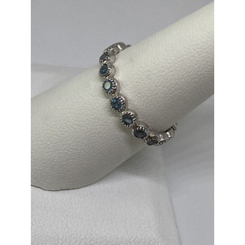 925 Sterling Silver Ring With Topaz Size 8