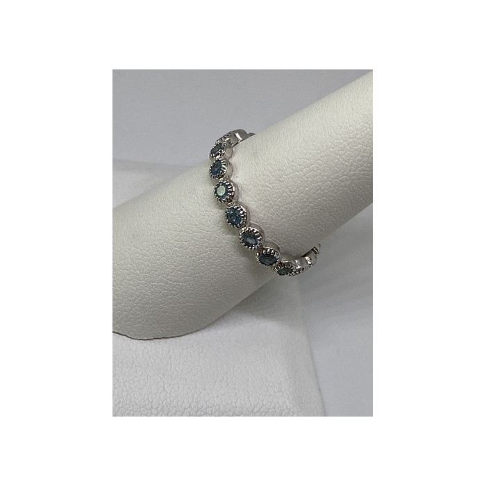 925 Sterling Silver Ring With Topaz Size 8