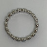 925 Sterling Silver Topaz Band Ring Size 8