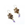 925 Sterling Silver Amethyst & Marcasites 