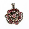 925 Sterling Silver Spinel & Marcasites 