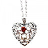 925 Sterling Silver Garnet 