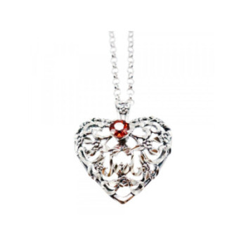 925 STERLING SILVER GARNET 