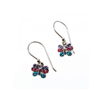 925 Sterling Silver CZ & Enamel 