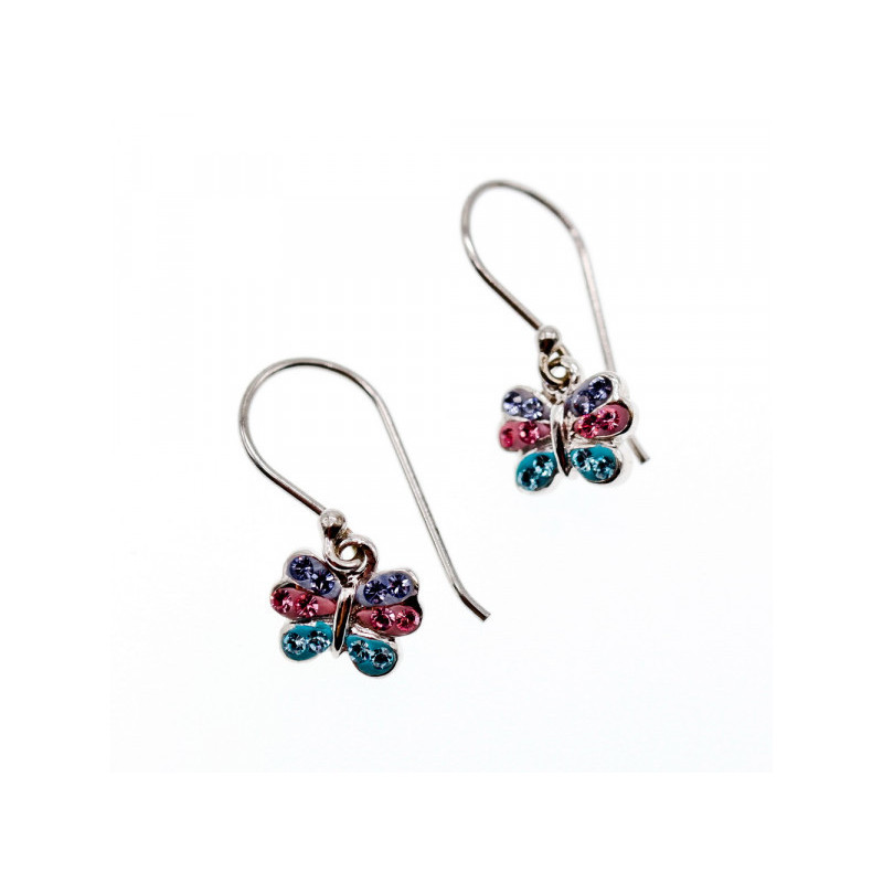 925 Sterling Silver CZ & Enamel 