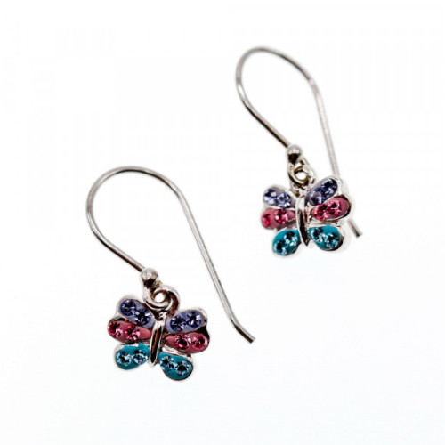 925 Sterling Silver CZ & Enamel 