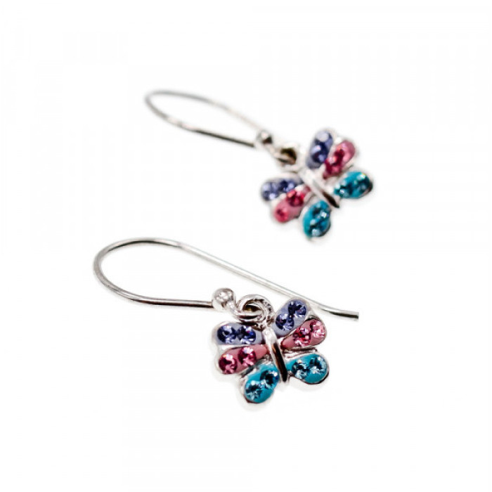 925 Sterling Silver CZ & Enamel 