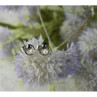 10K White Gold Pearls Earrings Italy