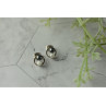10K WHITE GOLD PEARLS EARRINGS  ITALY
