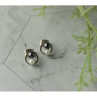 10K White Gold Pearls Earrings Italy