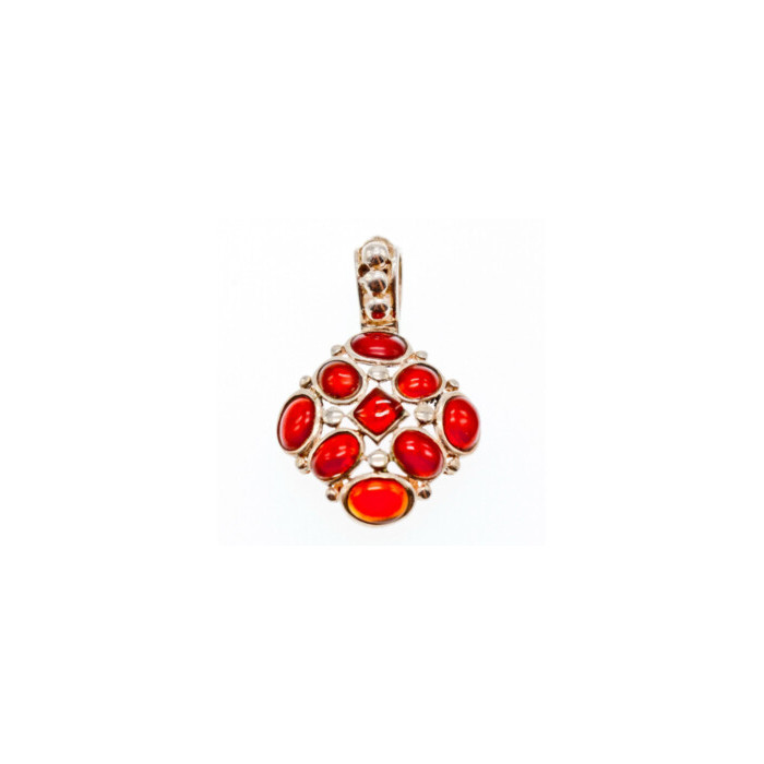 925 Sterling Silver Carnelian Pendant