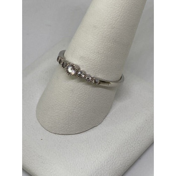 925 Sterling Silver CZ Ring Size 10