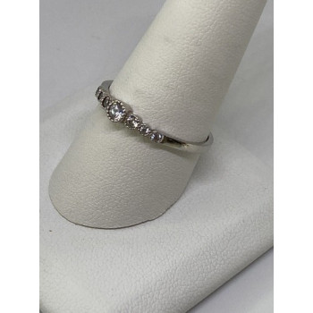 925 Sterling Silver CZ Ring Size 10