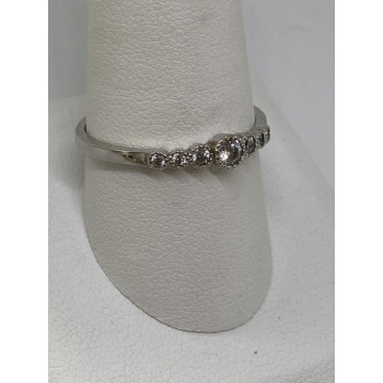 925 Sterling Silver CZ Ring Size 10