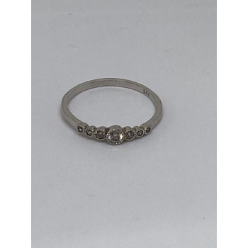 925 Sterling Silver CZ Ring Size 10