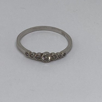 925 Sterling Silver CZ Ring Size 10