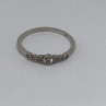 925 Sterling Silver CZ Ring Size 10