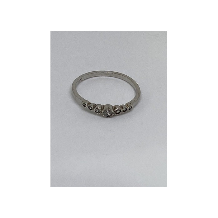 925 Sterling Silver CZ Ring Size 10