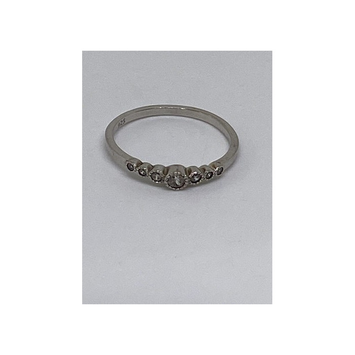 925 Sterling Silver CZ Ring Size 10