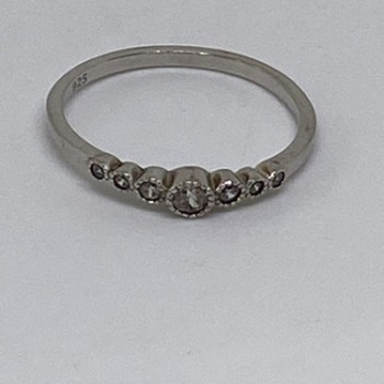 925 Sterling Silver CZ Ring Size 10