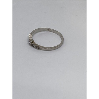 925 Sterling Silver CZ Ring Size 10