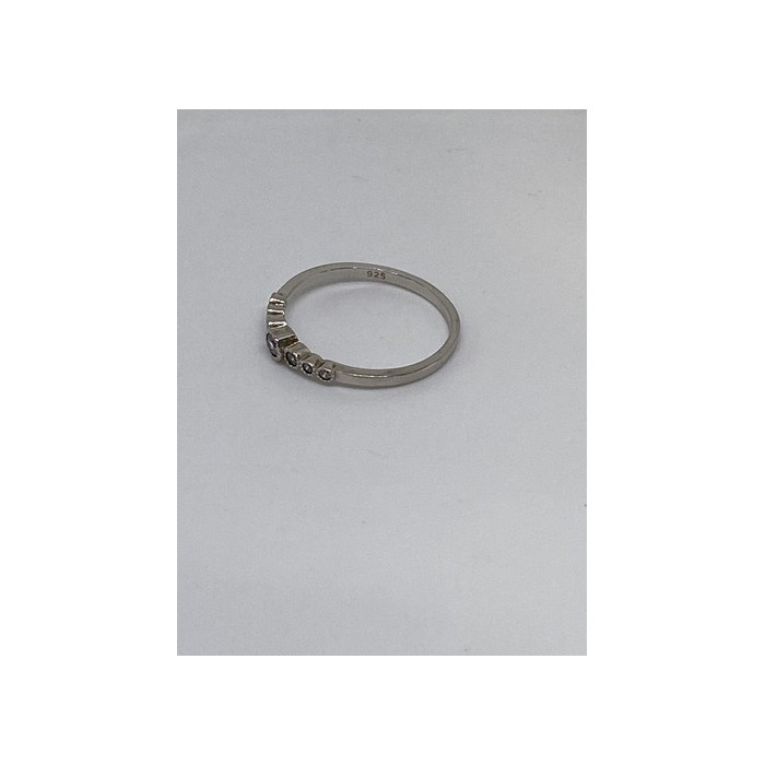 925 Sterling Silver CZ Ring Size 10