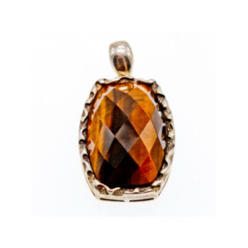 925 STERLING SILVER TIGER'S EYE PENDANT