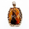 925 Sterling Silver Tiger'S EYE Pendant