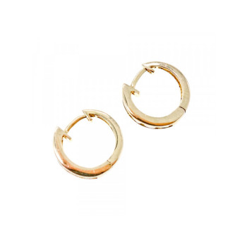 925 Sterling Silver Gold Plated CZ Earrings